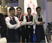 2017年3月9日【第46屆中國(廣州)國際美博會】王燦杰、肖棟元、楊瑞宏、朱歡洪被聘請為咖啡師演出嘉賓！